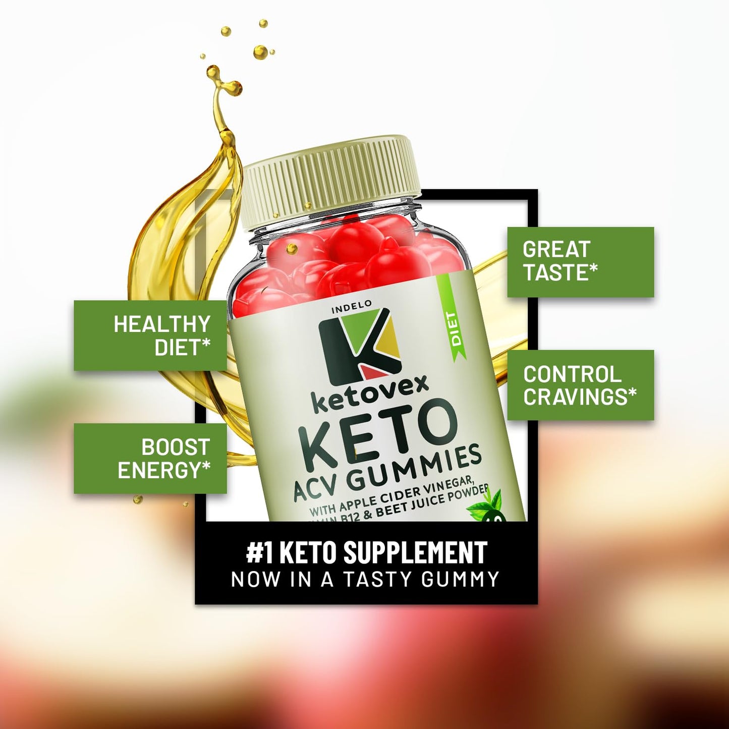 (3 Pack) Ketovex Keto BHB Gummies Advanced Formula, Ketovex BHB Weight Management ACV Gummies Reviews, Ketovex ACV Keto Vex BHB Gummy Gomitas Ketosis, Ketovex Gummies, B12 (180 Gummies) - Maple Wellness Supplements