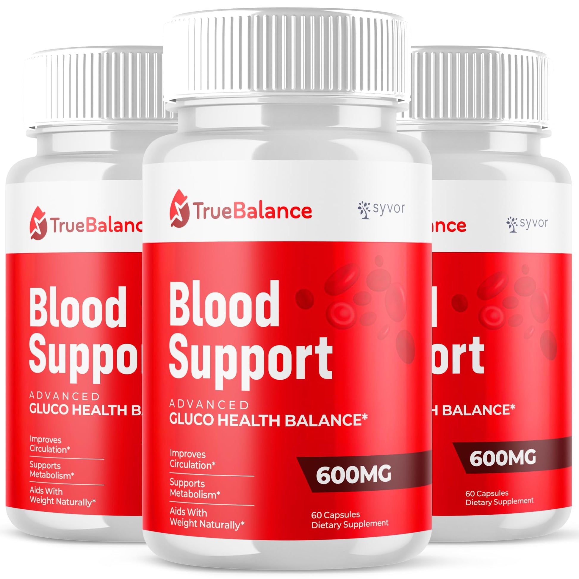 (3 Pack) True Balance Capsules, Official TrueBalance Glycogen Support Pills with All Natural Ingredients, Advanced Formula Support Supplement with Max Strength Vitamins for Women & Men (180 Capsules) - Maple Wellness Supplements
