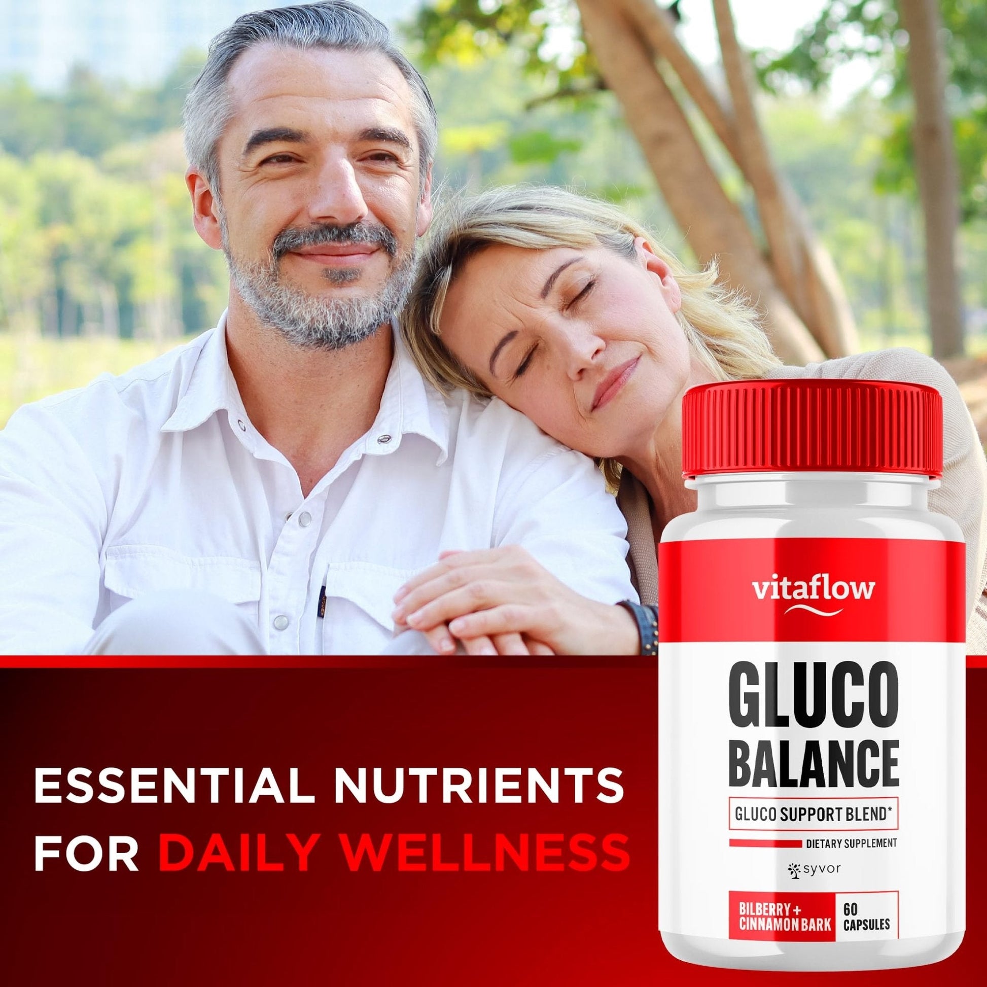 (3 Pack) Vitaflow Balance Support Supplement Capsules, Official VitaFlow Support Supplements Pills with All Natural Premium Ingredients, Vita Flow Advanced Glyco Balance for Men & Women (180 Capsules) - Maple Wellness Supplements