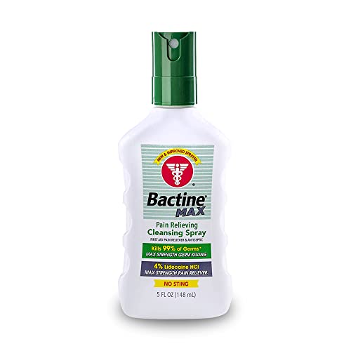 Bactine MAX First Aid Spray - Pain Relief Cleansing Spray with 4% Lidocain BactineBuy Supplements Australia