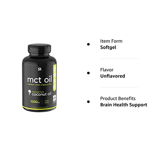 Sports Research Keto MCT Oil Capsules derived from Coconut Oil | Keto Fuel for The Brain Sports ResearchBuy Supplements Australia