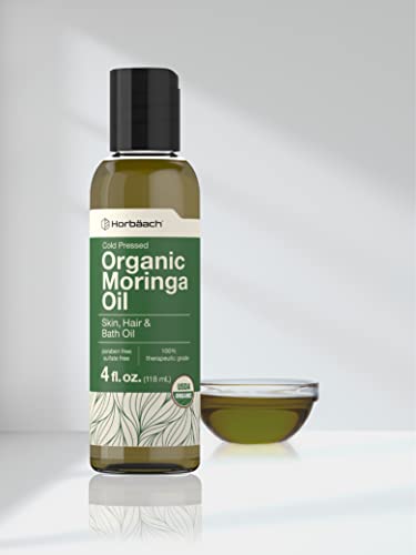 Organic Moringa Oil | 4 fl oz | for Face, Hair, and Skin | 100% Therapeutic Grade | Paraben HorbäachBuy Supplements Australia