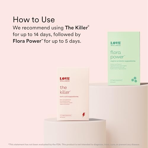Love Wellness Womens Vaginal Suppository Duo, The Killer & Flora Power Love WellnessBuy Supplements Australia