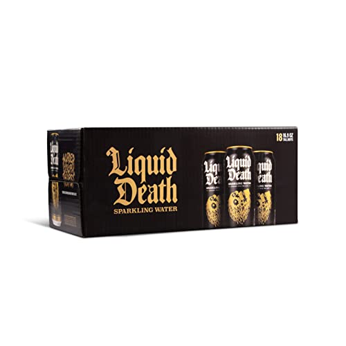 Liquid Death Sparkling Mountain Water, 16.9 oz Tallboys (18-Pack) Liquid DeathBuy Supplements Australia