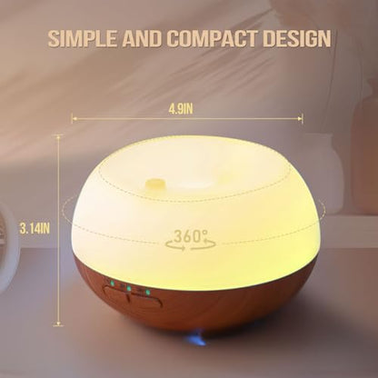 Aromatherapy Essential Oil Diffuser: Cool Mist Aroma Diffuser for Home - Colorful Light Create Ambience GrevolBuy Supplements Australia