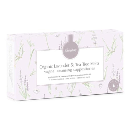 Femallay Organic Lavender and Tea Tree Oil Vaginal Cleansing Suppositories for Hygiene FemallayBuy Supplements Australia