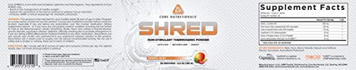 Core Nutritionals Platinum Shred Non-Stimulant, Fat Burning, Thermogenic Powder with 1G Core NutritionalsBuy Supplements Australia