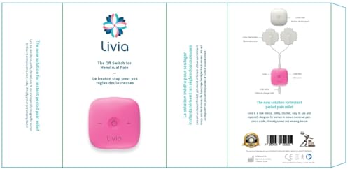 Livia Menstrual Pain Relief Device, Pink - The Off Switch for Period Pain - Portable Unit LiviaBuy Supplements Australia
