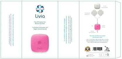 Livia Menstrual Pain Relief Device, Pink - The Off Switch for Period Pain - Portable Unit LiviaBuy Supplements Australia