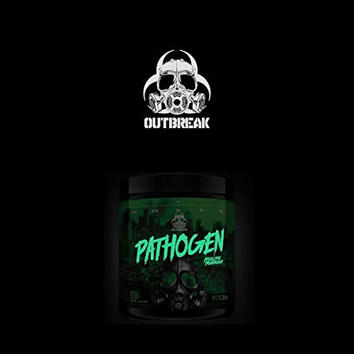 Outbreak Nutrition Pathogen Pre Workout with Beta-Alanine, Energy Boosting Muscle Pumping Preworkout Powder | Double Barrel Berry | 25 Servings, 336g