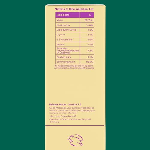 Good Molecules Niacinamide Serum - 10% Niacinamide B3 Facial Serum for Blemishes Good MoleculesBuy Supplements Australia