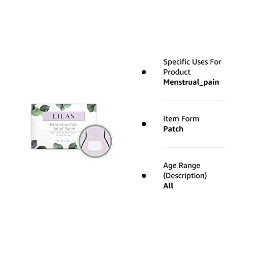 LILAS Period Cramps Pain Relief Patch - Pack of 10 LILASBuy Supplements Australia