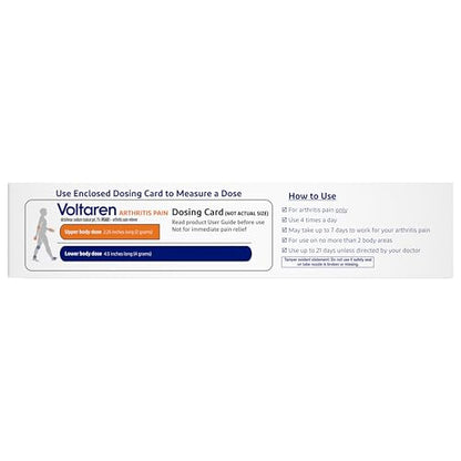 Voltaren Arthritis Pain Gel for Powerful Topical Arthritis Pain Relief with Diclofenac - NEW Easy Open Cap - 100 g Tube And 20 g Travel Size Tube VoltarenBuy Supplements Australia