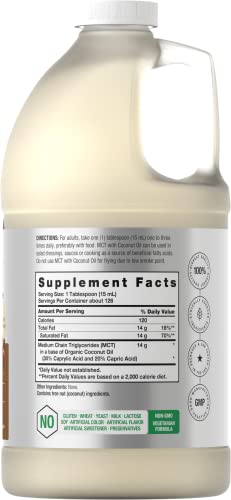 MCT Oil 64 oz | 100% Pure | Blends with Coffee, Tea, Juice and Liquids | Value Size Unflavo HorbäachBuy Supplements Australia