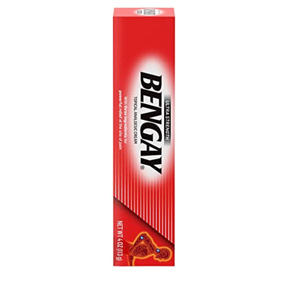 Bengay Ultra Strength Topical Pain Relief Cream, Non-Greasy Topical Analgesic for Minor Arthritis, Muscle, Joint and Back Pain, Camphor, Menthol and Methyl Salicylate, 4 OZ BengayBuy Supplements Australia