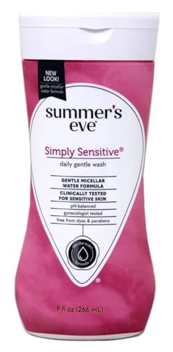 Summer's Eve Cleansing Wash | Simply Sensitive | 9 Ounce | pH-Balanced | Dermatologist & Gynecologist Summer's EveBuy Supplements Australia