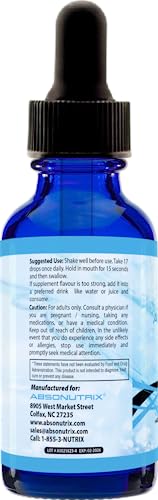 Absonutrix Berberine Supplement 600 mg, 4 Fl Oz Large Bottle, Healthy Weight Loss Support AbsonutrixBuy Supplements Australia