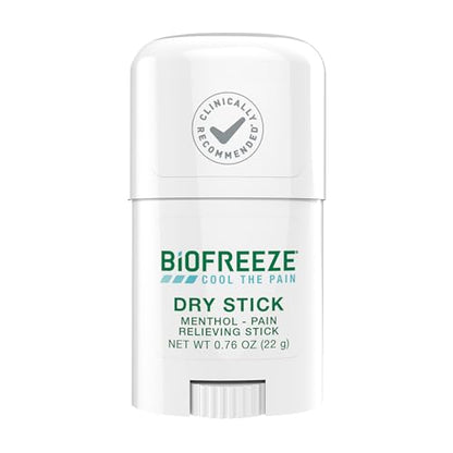 Biofreeze Dry Stick, Mess-Free Relief for Neck, Shoulder, Knee, Hip, Hand & Joint, Cooling Menthol Pain Relief Stick, Up to 100 Uses BiofreezeBuy Supplements Australia