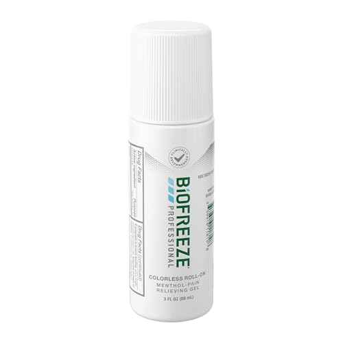 Biofreeze Professional Colorless Pain Relief Roll On, Knee & Simple Backache Relief, Arthritis Pain Reliever, Neck Pain Relief, Cooling Joint Pain Relief, Roll-On Menthol Gel 3 Fl Oz BiofreezeBuy Supplements Australia