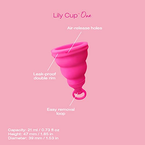 Intimina Lily Cup One - Collapsible Disposable Menstrual Cups for Beginners, Small Menstrual Cup INTIMINABuy Supplements Australia
