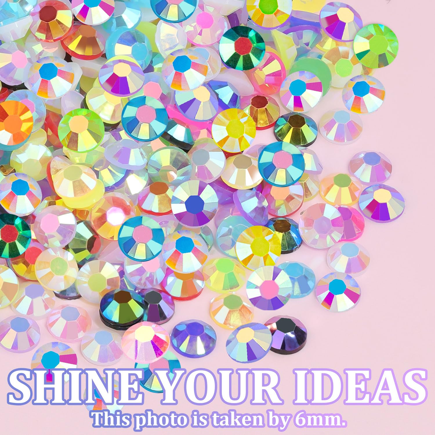 34000Pcs Resin Jelly Rhinestones for Bedazzling, Multicolor 3mm Flatback Gems - Maple Wellness Supplements