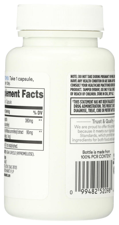 365 By Whole Foods Market, Ashwagandha, 60 Count - Maple Wellness Supplements