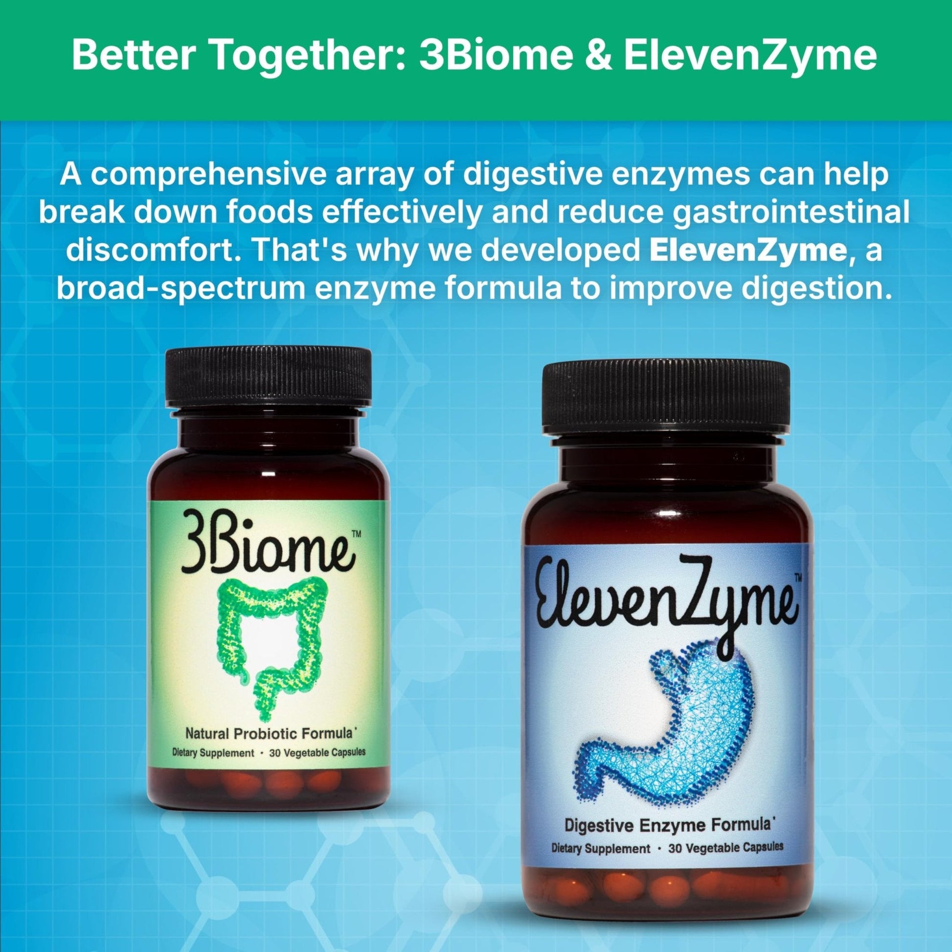 3Biome - Natural Probiotic Supplement - Non-GMO, Vegan, Gluten-Free - Maple Wellness Supplements