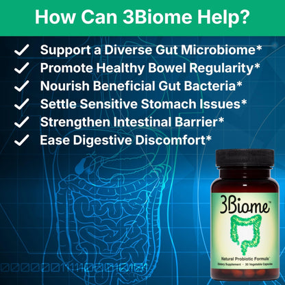 3Biome - Natural Probiotic Supplement - Non-GMO, Vegan, Gluten-Free - Maple Wellness Supplements