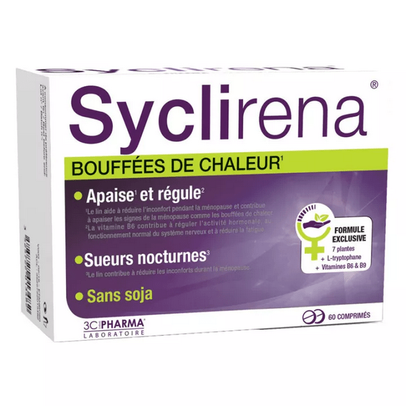 3C Pharma Sycliréna Hot Flashes 60 tablets - Maple Wellness Supplements