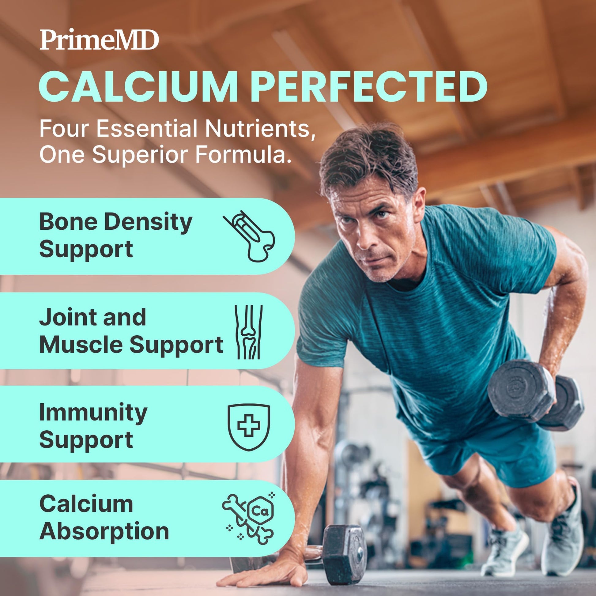 4-in-1 Calcium Supplements for Women & Men - Calcium Citrate with D3 K2 Vitamin 5000 IU - Calcium 600mg with Vitamin D3 K2 - Everyday Vitality Supplement - Maple Wellness Supplements