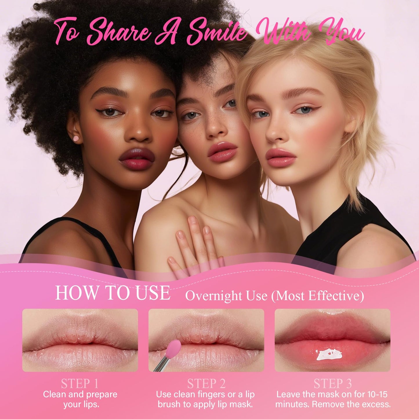 4 Pack Lip Mask Set, Hydrating Lip Mask Overnight - Berry, Grape, Mint, Vanilla Flavors, Lip Sleeping Mask Nourish Lip Balm with Vitamin C & Shea Butter | Dry Lips Care Gift - Maple Wellness Supplements