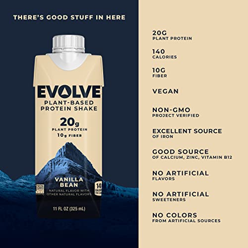Evolve Plant Based Protein Shake, Vanilla Bean, 20g Vegan Protein, Dairy Free EvolveBuy Supplements Australia