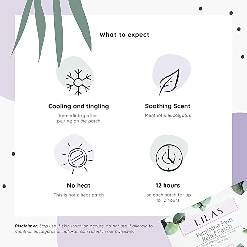 LILAS Period Cramps Pain Relief Patch - Pack of 10 LILASBuy Supplements Australia