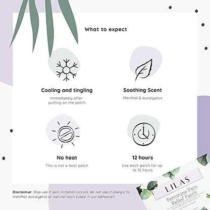 LILAS Period Cramps Pain Relief Patch - Pack of 10 LILASBuy Supplements Australia