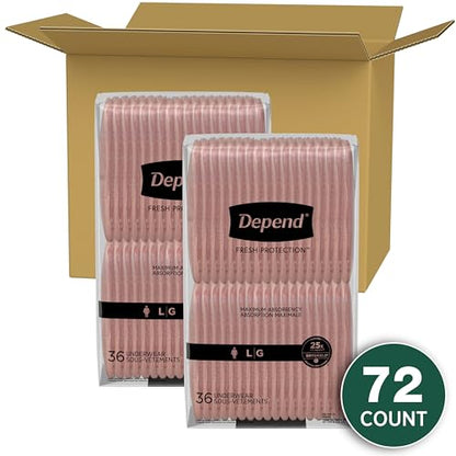 Depend Fresh Protection Adult Incontinence Underwear for Women DependBuy Supplements Australia