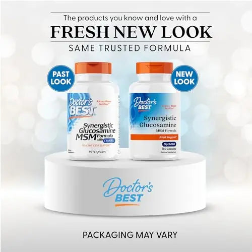 Doctors Best Synergistic Glucosamine MSM Formula, Joint Support, Non-GMO, Gluten Free, Soy Free 180 Capsules Doctor's BESTBuy Supplements Australia