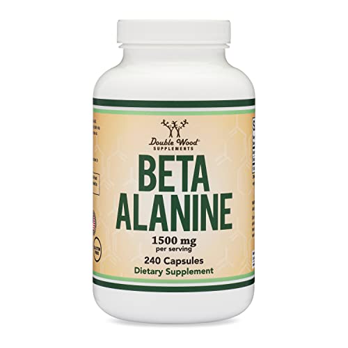 Beta Alanine Powder Capsules (Bulk Jar 240 Pills, 1.5 Gram Servings) Stimulant Free Pre Double Wood SupplementsBuy Supplements Australia