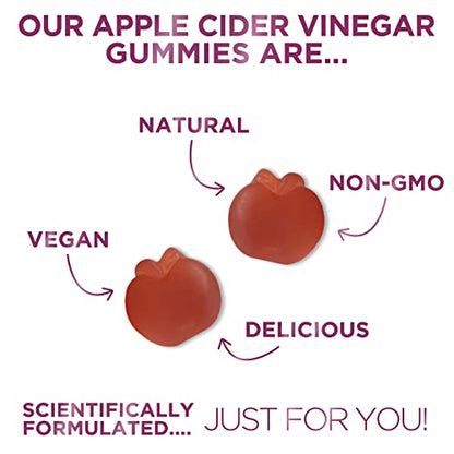 Vegan Apple Cider Vinegar Gummies | Max Strength 1000mg | Gelatin-Free, Vegan, Non-GMO Nature's NutritionBuy Supplements Australia