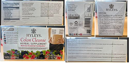 Hyleys Colon Cleanse Tea Assorted Flavors - 42 Tea Bags (1 Pack) HYLEYSBuy Supplements Australia