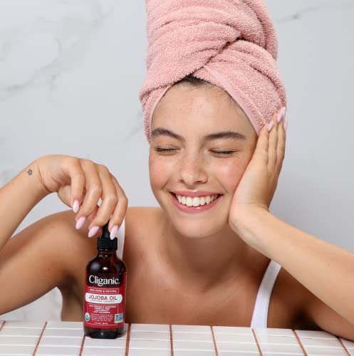 Cliganic Organic Jojoba Oil, 100% Pure (4oz) | Moisturizing Oil for Face, Hair, Skin & Nails CliganicBuy Supplements Australia