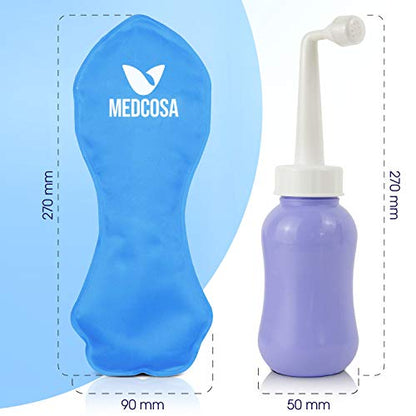 Medcosa Female Ice Pack and Perineal Bottle Set | Reusable Perineal Cold Packs & Portable Bidet Spray BottleMedcosa Female Ice Pack and Perineal Bottle Set | Reusable Perineal Cold Packs & Portable Bidet Spray Bottle MedcosaBuy Supplements Australia
