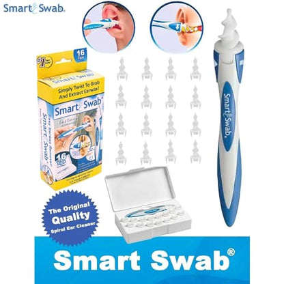 Smart Swab - Spiral Ear Cleanser - Earwax Remover Tool - 16 Replaceable ND productsBuy Supplements Australia