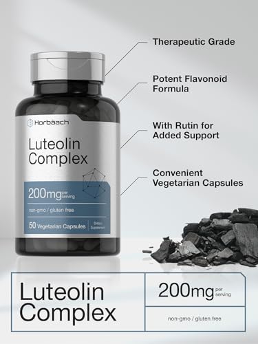 Luteolin Complex with Rutin | 50 Capsules | Vegetarian, Non-GMO & Gluten Free Flavonoid HorbäachBuy Supplements Australia