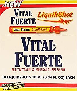 Vital Fuerte Liquid Shot Dietary Supplement 10 Units - Suplemento Multivitaminico (Pack of 1) Vital FuerteBuy Supplements Australia