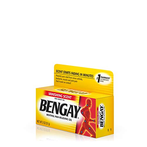 Vanishing Scent Bengay Relief Gel, Non-Greasy Topical Reliever with Cooling Menthol, 2 oz BengayBuy Supplements Australia