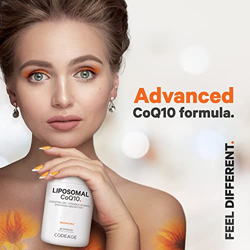 Codeage Liposomal CoQ10 Supplement - Vitamin E Isomers Tocopherols - 125mg Coenzy CodeageBuy Supplements Australia