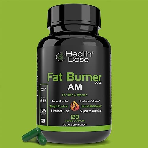 Health Dose Fat Burner AM. Weight Control & Metabolism Boost. For Active Lifestyles. Health DoseBuy Supplements Australia