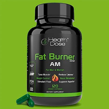 Health Dose Fat Burner AM. Weight Control & Metabolism Boost. For Active Lifestyles. Health DoseBuy Supplements Australia