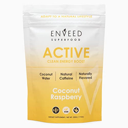 ENVEED SUPERFOOD Active | Natural Caffeine and Adaptogen Pre Workout Powder