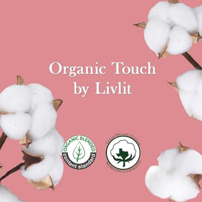 Livlit Ultra Thin Panty Liners Sanitary Pads, 100% Certified Organic Cotton from Texas, Light Absorbency LIVLITBuy Supplements Australia